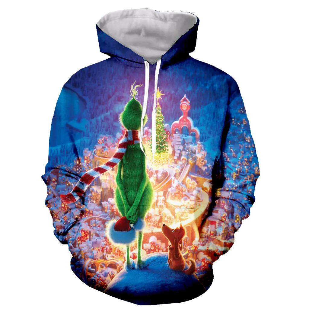 

Cartoon little green man Fashion Long Sleeves 3D Print Zipper/Hoodies/Sweatshirts/Jacket/Men/women dropshipping