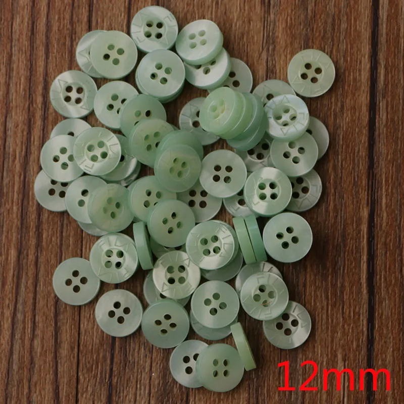 50PCS 12mm 50 шт. смолы Кнопка клип круглый микс два отверстия подходит для одежды diy кнопки сумки аксессуары - Цвет: 50PCS 12mm