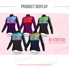 Новинка, Женский комплект велосипедной одежды из Джерси, зимняя одежда для велоспорта, теплый флисовый костюм с длинным рукавом, женская модная форма для дорожного велосипеда, уличная куртка