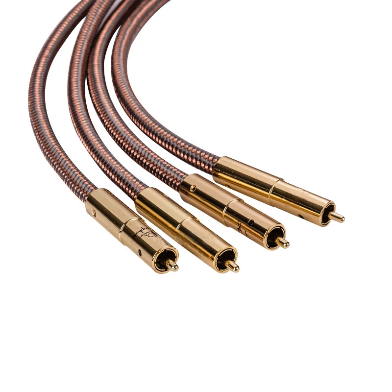 

high quality hi end audio RCA cable for amplifier dac 1m 1.5m 2m stereo audio cable 2 RCA male to 2 RCA male Audio stereo cable