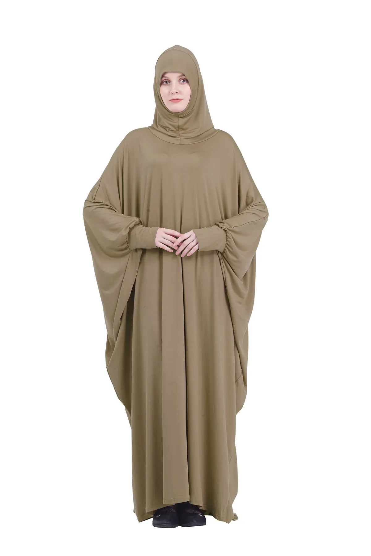 

Ramadan Prayer Abaya Dress Women Islamic Muslim Long Khimar Hijab Niqab Robe Burka Arab Dubai Headcover Gown Jilbab Kaftan 2pcs