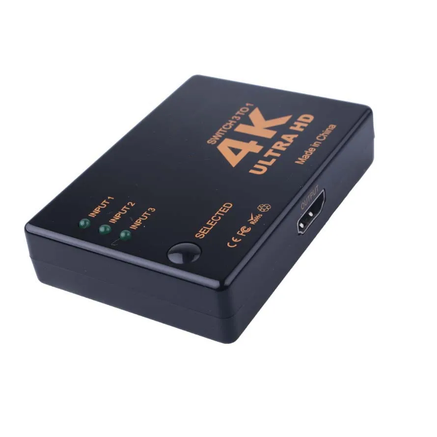 Хит продаж 3 порта 4K * 2K 1080P переключатель совместимый с HDMI разветвитель в 1 Box Ultra HD