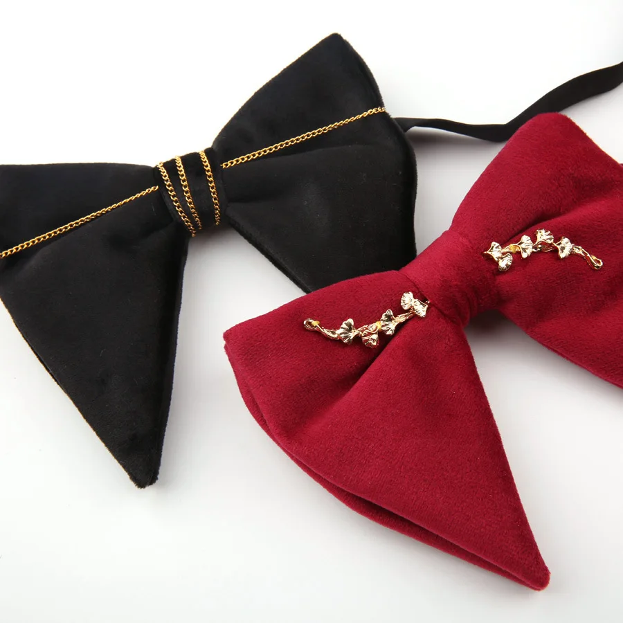 Linbaiway/женские и мужские галстуки-бабочки с большим бантом для взрослых свадебные