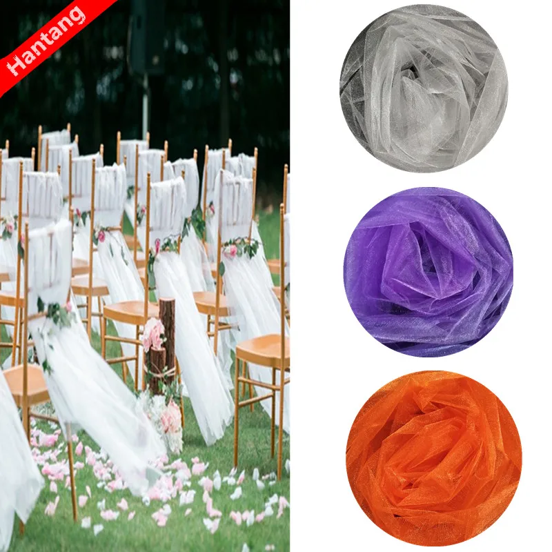 Фатиновая юбка из органзы 48 см x 5 м|Украшения своими руками для вечеринки| |