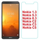 Для Nokia 1,3 5,3 8,3 Высококачественная защитная пленка из закаленного стекла Взрывозащищенная на Nokia C2 C3 C5 стеклянная Защитная пленка для экрана телефона