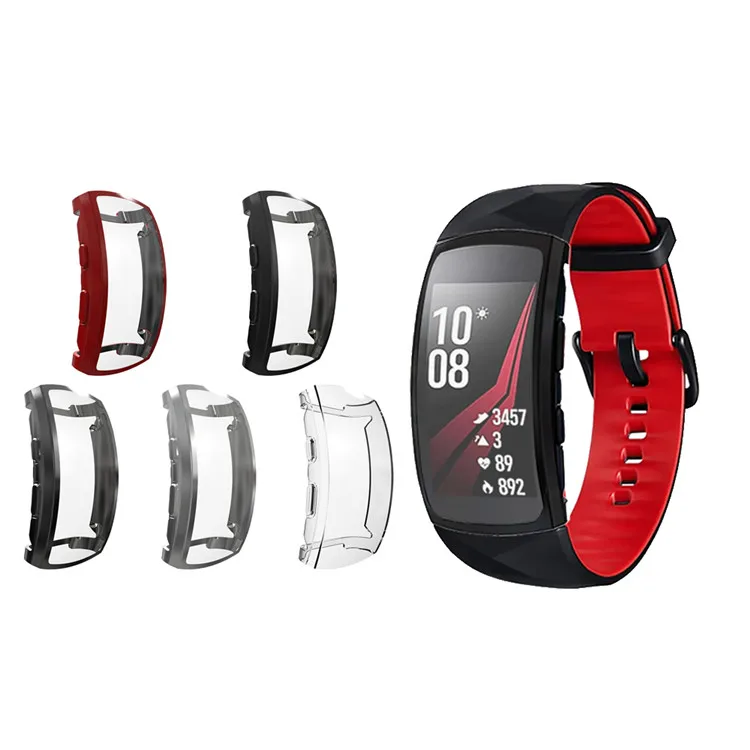 Чехол из ТПУ для Samsung Gear Fit 2 PRO спортивный fit защитный чехол fit2 PRO|Смарт-аксессуары| |