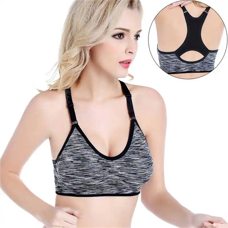 

Europe and the United States no steel ring fitness bra women Shockproof training running sleep sports bra