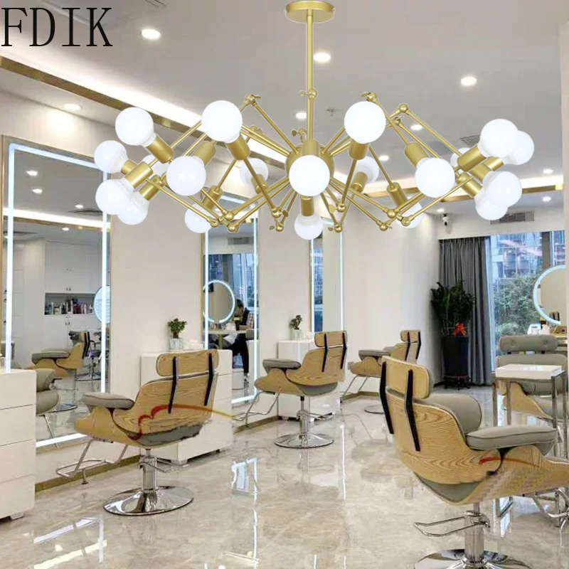 Винтажная люстры пауки промышленная металлическая Подвесная лампа для