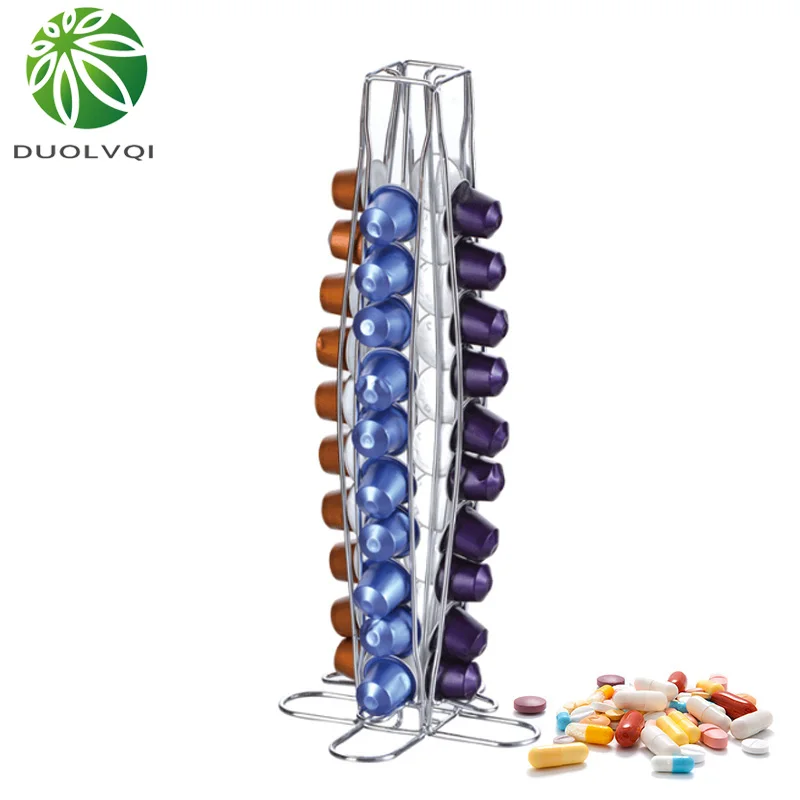 Duolvqi держатель для кофейных капсул, диспенсер для кофейных капсул, подставка для дозирования, подходит для хранения капсул Nespresso, держатель для кофе