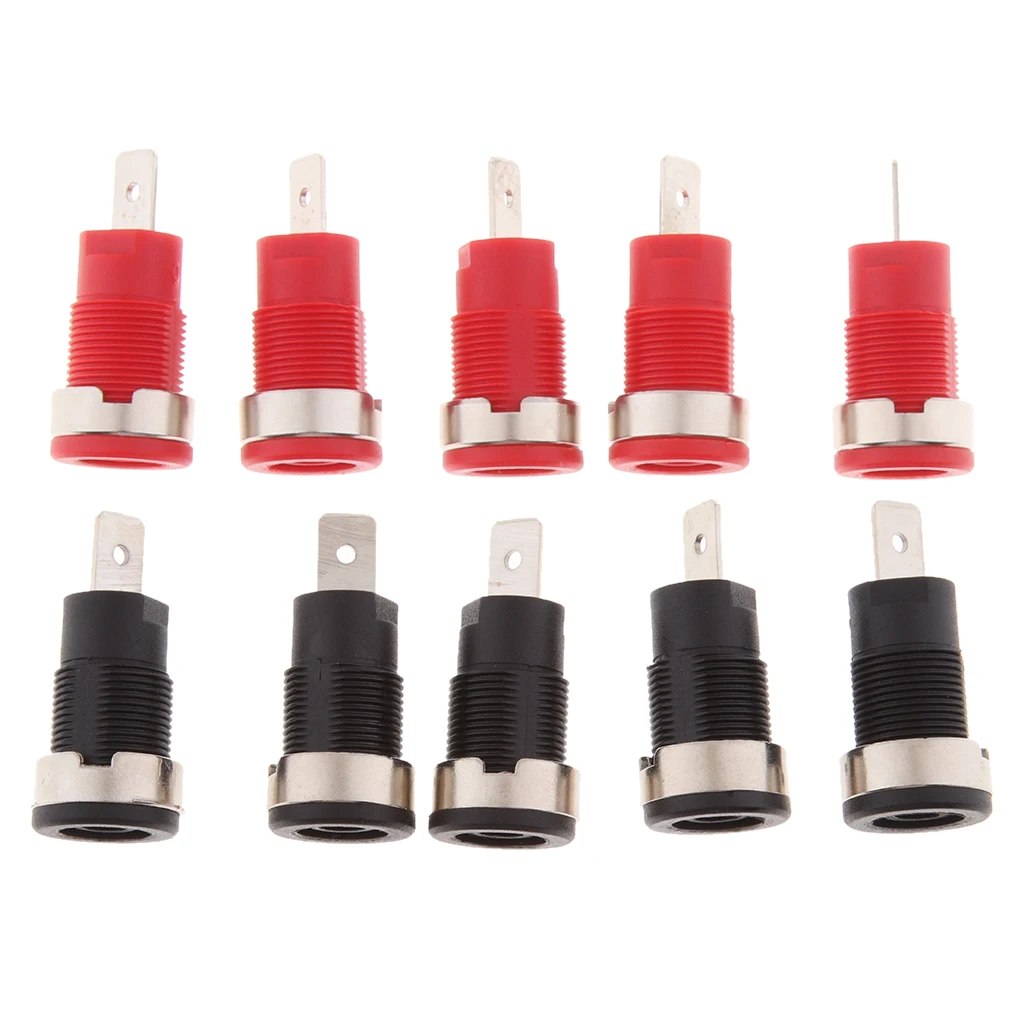 10 шт. 4 мм разъем типа банан Панель Крепление переплет разъема 1000 В 32A|Адаптеры AC/DC|