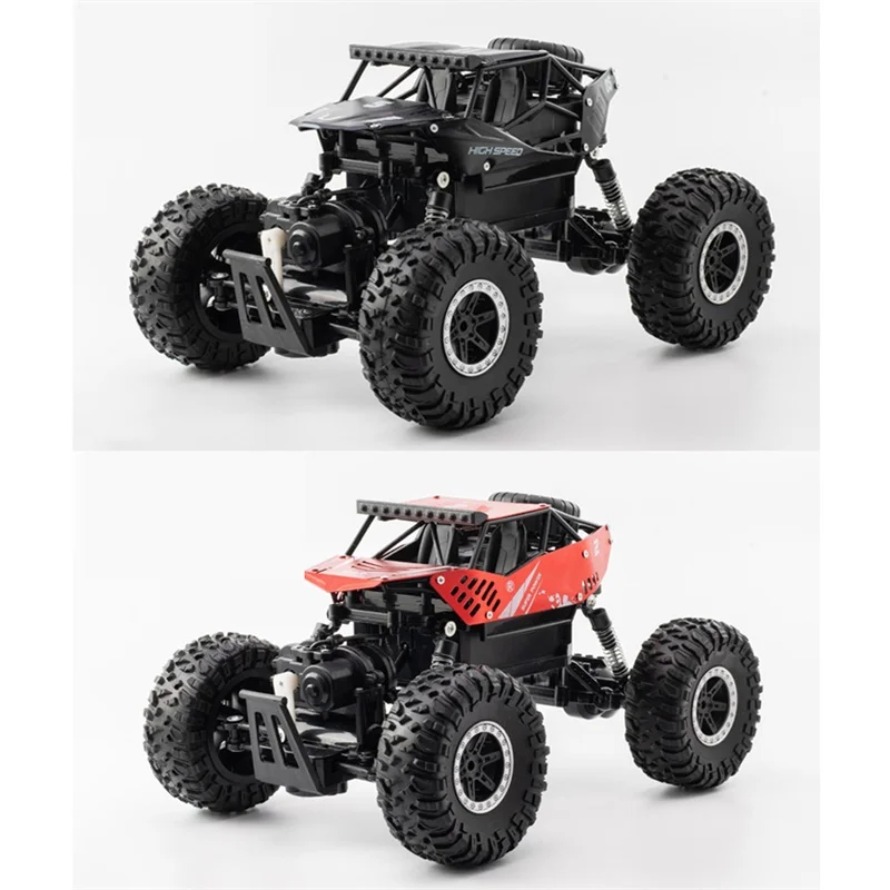 

2021 New DM-3002 1/16 RC Car 2.4G Remote Control Shock Absorbers Alloy Body Powerful Motor Rubber Tires four-wheel drive