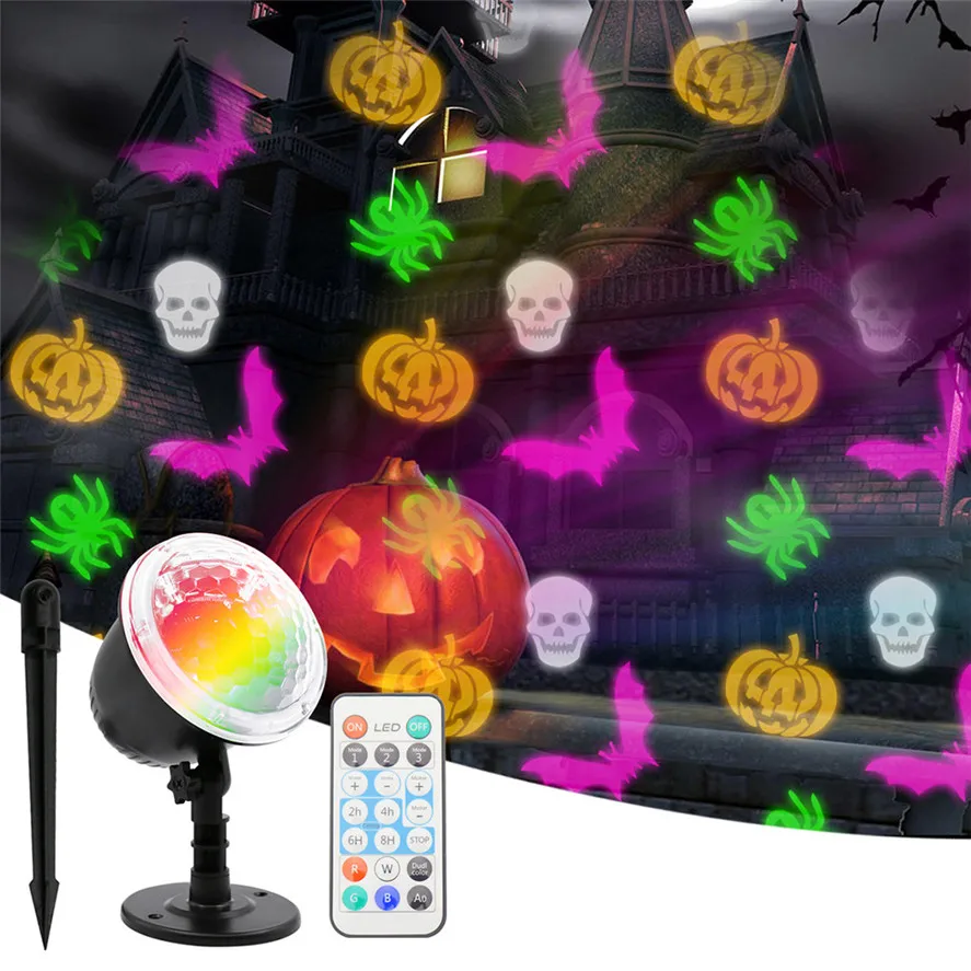 New Halloween Party Decor LED Projector Light 1PC Various Pattern Landscape Lamp Projection For 0806#30 | Дом и сад