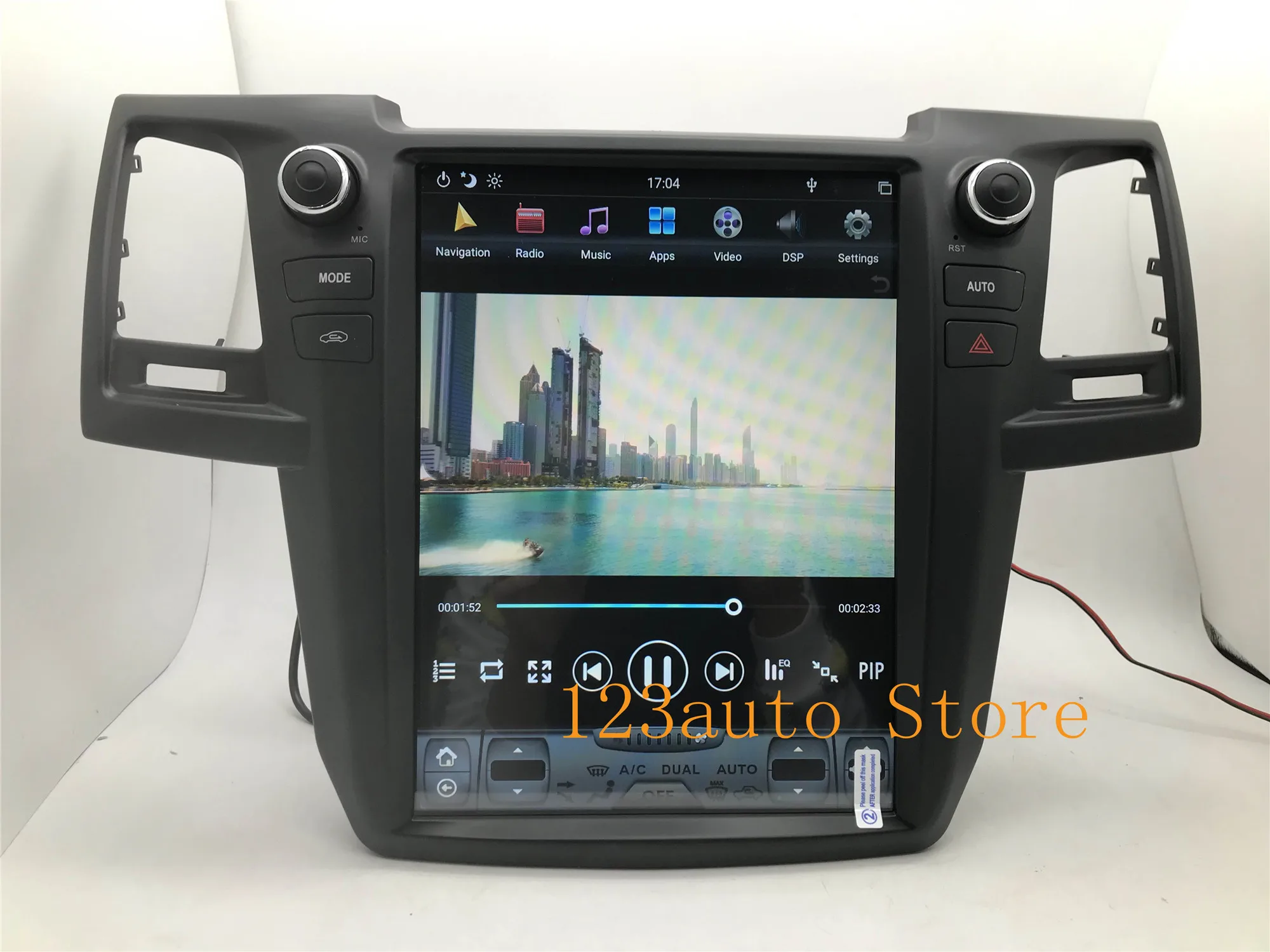 12 1 дюймовый Вертикальный стиль Тесла Android 9 0 автомобильный DVD GPS-плеер навигация