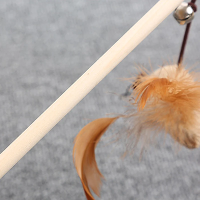 

Cat Toys Funny Cat Stick Feather Mouse Bell Kitten Toy Molar Bite-resistant Set Supplies Self-Hi Cat Toys