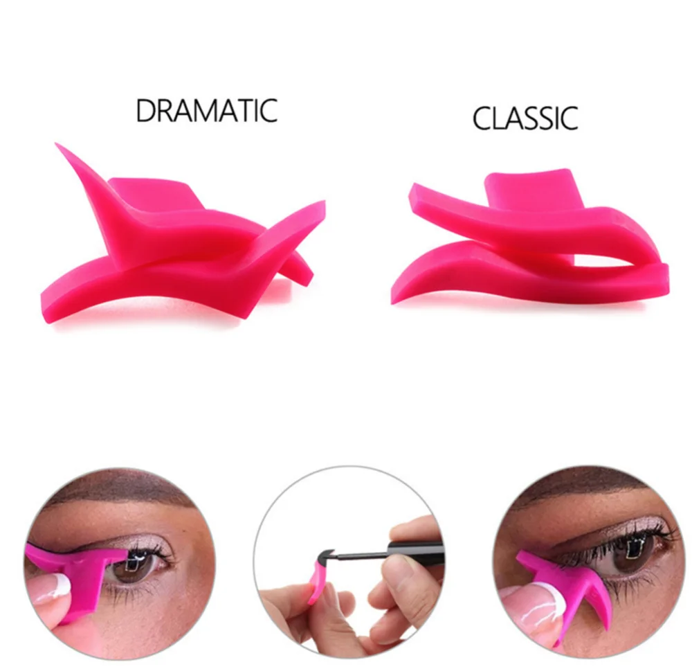 1 пара трафарет для подводки глаз штамп век модели макияжа Pro подводка Новый Стиль