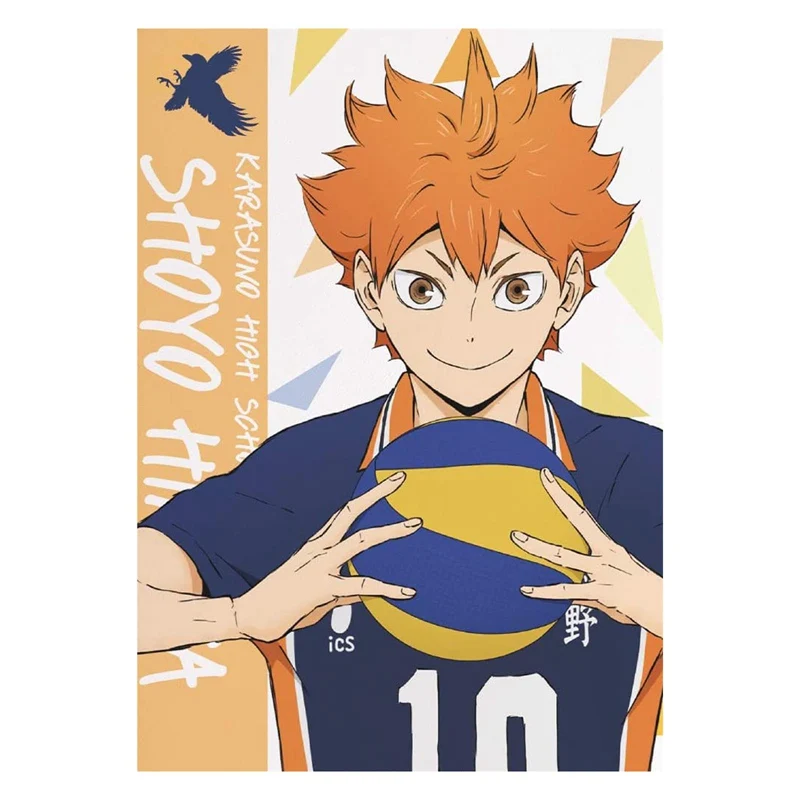 Японское Аниме Haikyuu! Постер Shoyo Hinata бумажная живопись постер для домашней комнаты