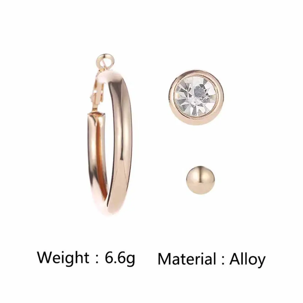 S18040741 простые серьги гвоздики из трех частей в европейском и американском