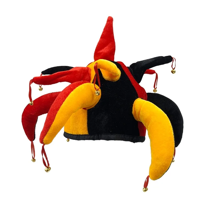 

Шапка клоуна с маленьким колокольчиком для хэллоуивечерние