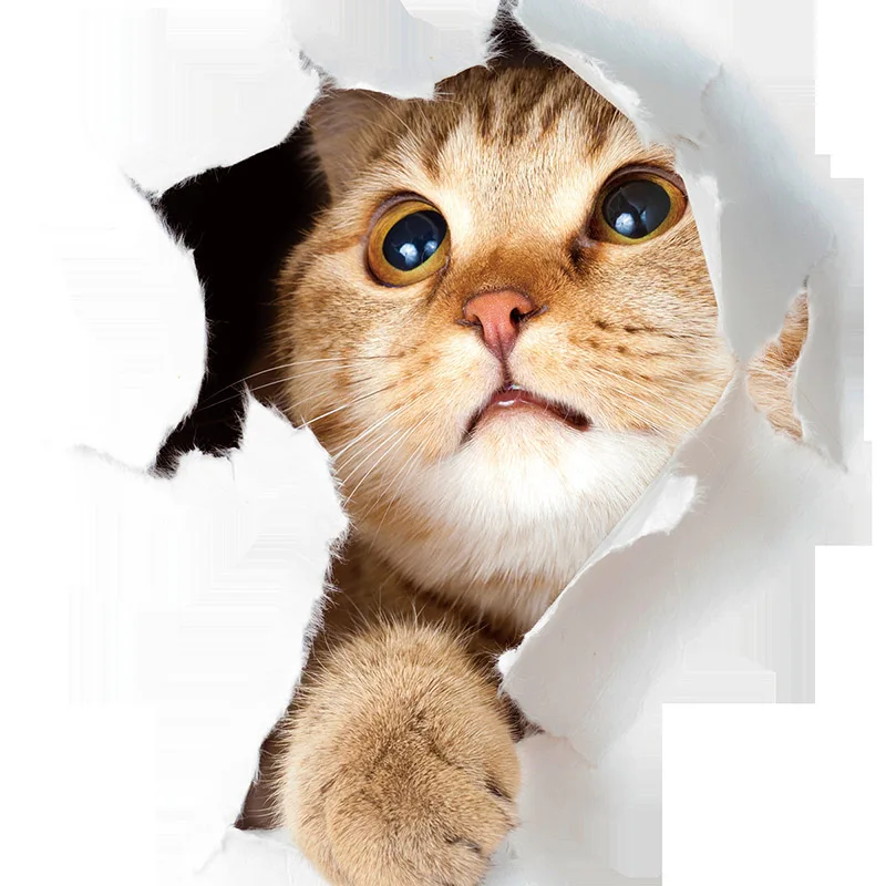 Мультипликационные наклейки животных на сиденье унитаза 3d настенная наклейка