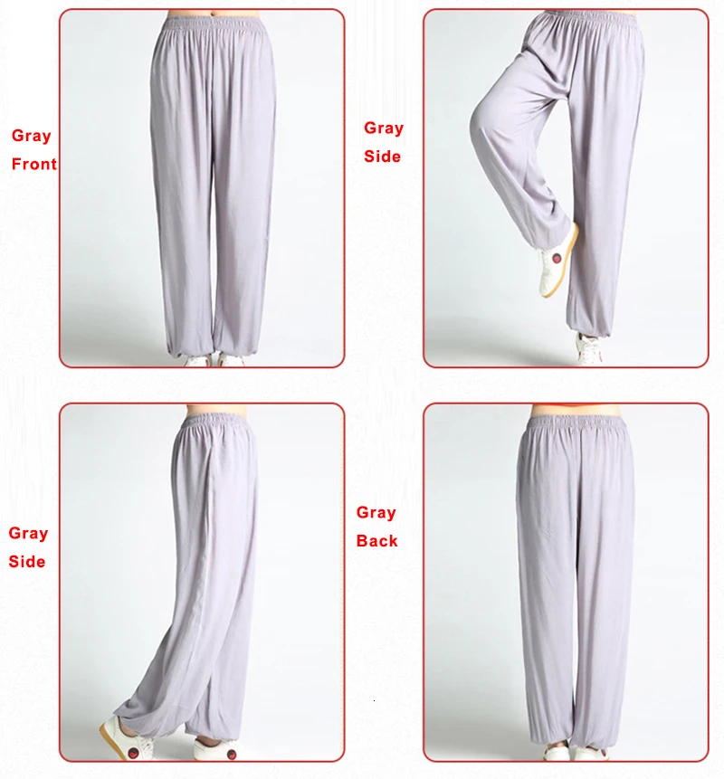 Хлопковые шаровары в стиле кунг фу тай чи 4 цвета одежда для боевых искусств Wing Chun