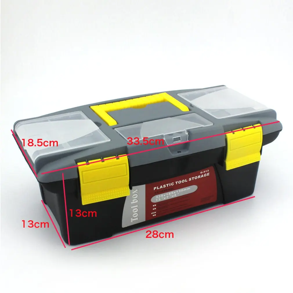 

Portable S/M/L Size Plastic Hardware Toolbox Household Multifunction Maintenance Toolbox Car Storage Box Anti-fall Box