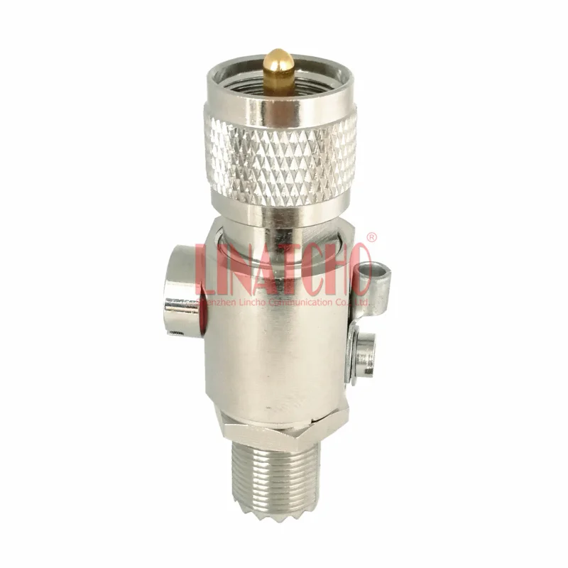 DC-1.2GHz 230V PL259 to SO239 M male to female coaxial marine antenna surge protector lightning arrester