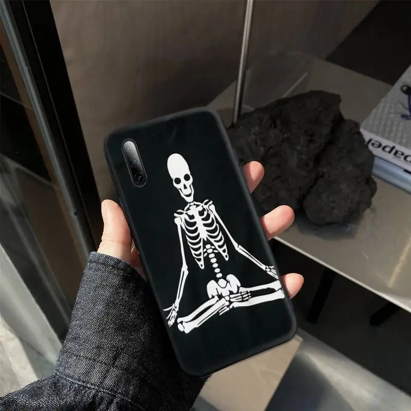 

Skeleton Phone Cases for Xiaomi 8lite 9tpro 9 A2lite A1 note10 Cover Fundas Coque
