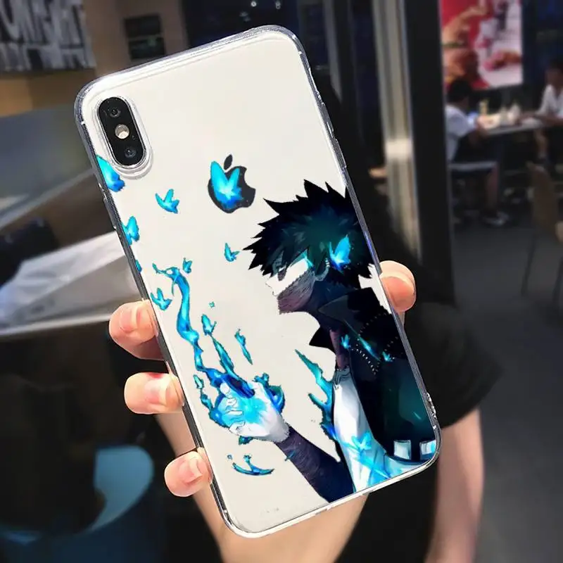 

My Hero Academia anime Evil devil smile Phone Case Transparent soft For iphone 5s 5c se 6 6s 7 8 11 12 plus mini x xs xr pro max