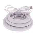 DC5V USB Светодиодная лента неоновая лампа SMD2835 Гибкая неоновая веревка водонепроницаемая лента с переключателем ВклВыкл Белый теплый синий зеленый красный розовый