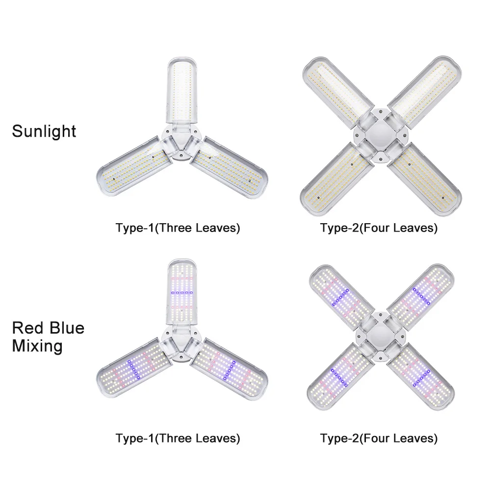 

Greenhouse Angle Adjustable Full Hydroponic Vegetables LED Grow Light Bulb Waterproof Indoor Plants Nursery Garden