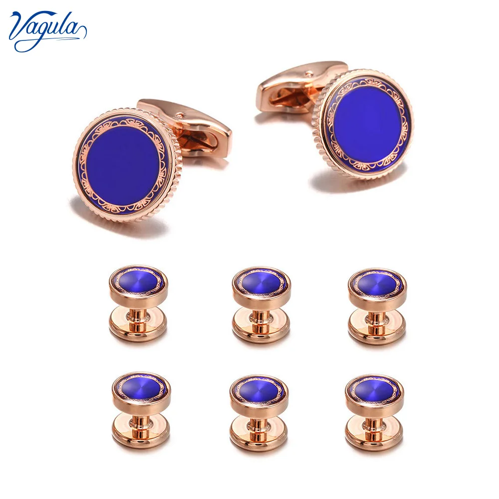 

VAGULA Cufflink Stud in 8 pcs Set Bonito Gemelos Tuxedo Collar Stud Set S21