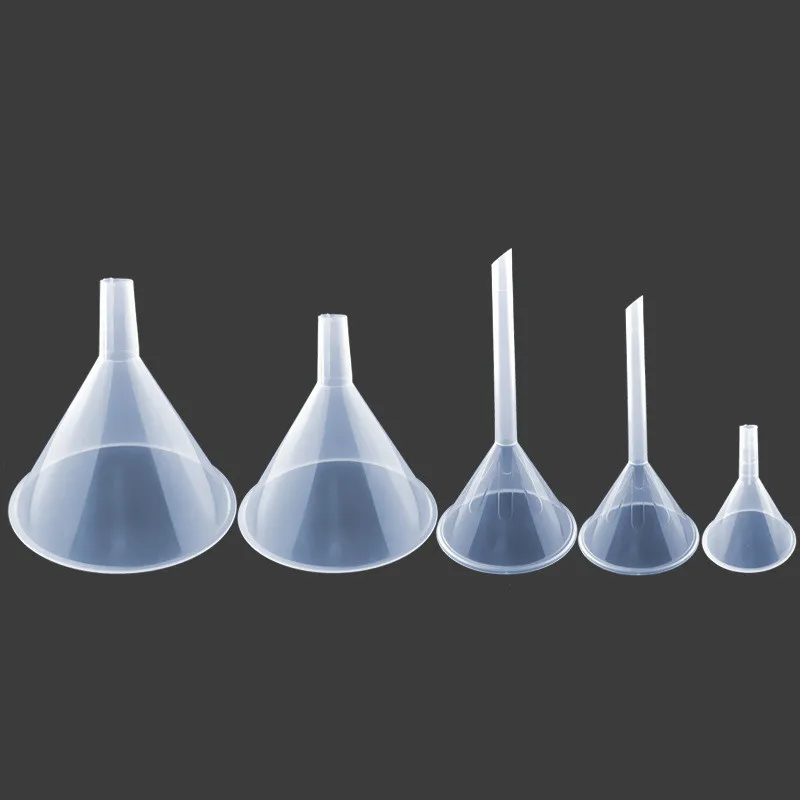 

2pcs / Set 120ml Laboratory Transparent White Plastic Filter Funnel