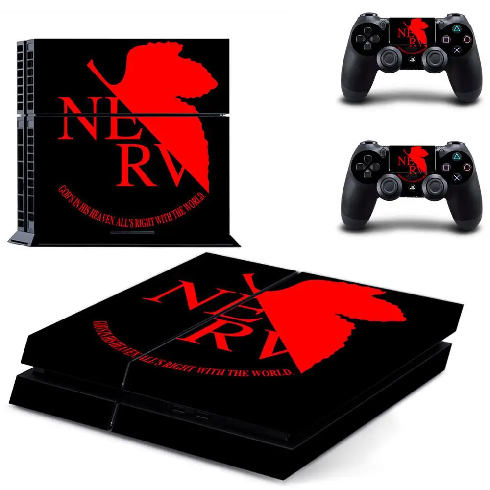 Наклейка s Neon Genesis Evangelion наклейка для PS4 PS 4 игровая станция Pegatinas консоли playstation и 2