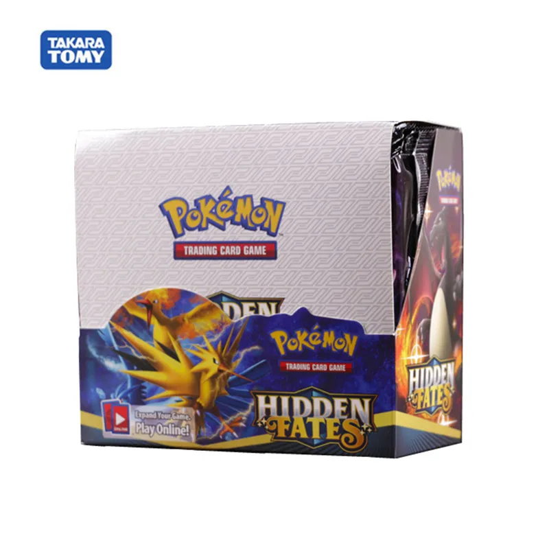 Juguetes de Cartas coleccionables de Pokemon, caja de refuerzo de tarjetas coleccionables de Pok&eacute;mon, GX EX, evoluciones de Fates ocultos, Escudo de espada, juguete de regalo, 324 Uds.-0