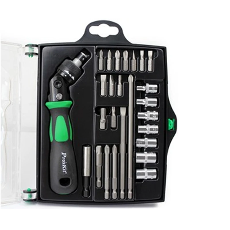 

Original SD-2314M 25 In 1 Reversible Ratchet Magnetic Screwdriver W/Bits & Sockets Set Screwdriver Set