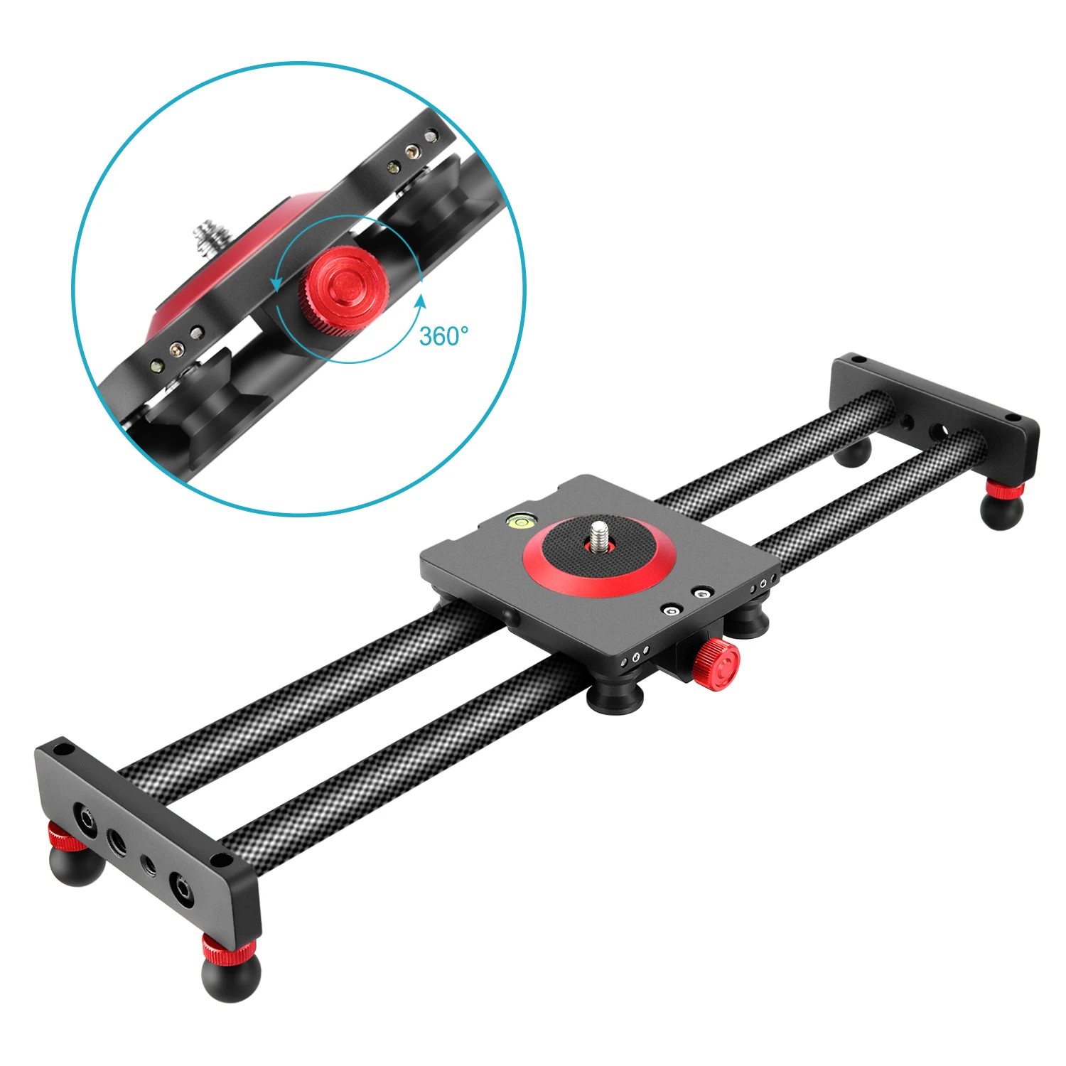 

Neewer Camera Slider Carbon Fiber Dolly Rail, 19.7 inches with 4 Bearings for iPhone & Android Cell Phones and Mirrorless Camera