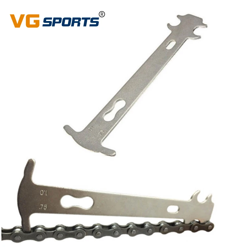 Индикатор износа цепи инструмент Серебряная линейка для измерения MTB Дорожная