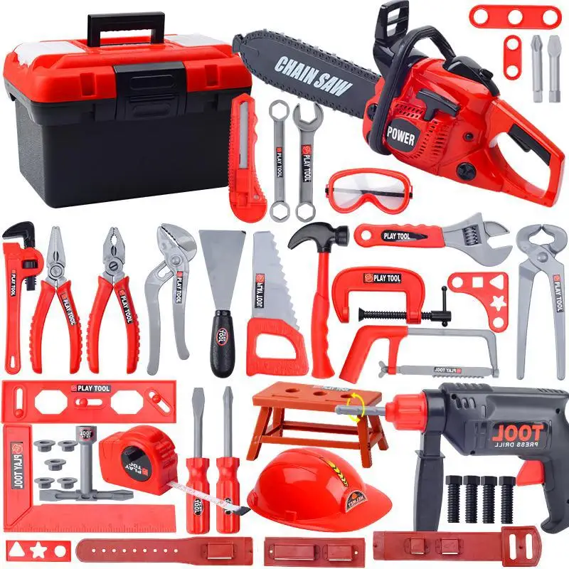 36 шт./Набор инструментов Наборы дрель Пластик игровой процесс обучения