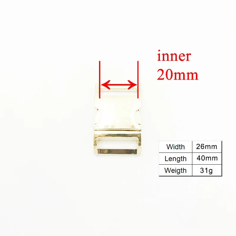 Металлические Боковые застежки 100 шт./лот изогнутые Прочная Фурнитура для