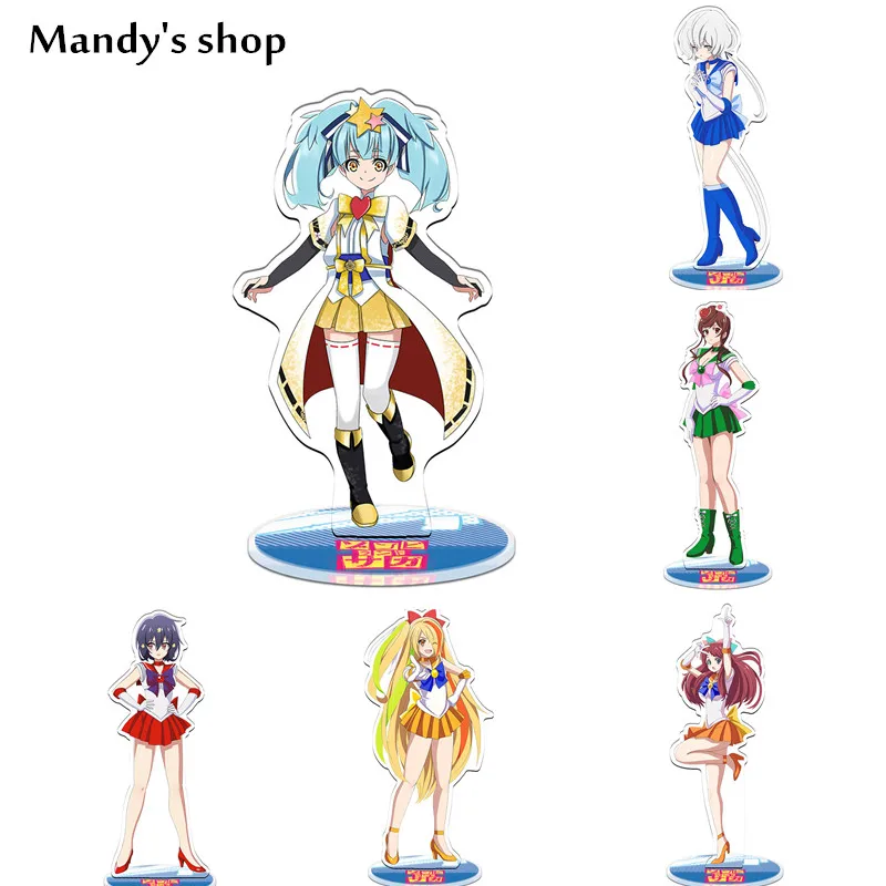 

Anime ZOMBIE LAND SAGA Minamoto Sakura Nikaido Junko Acrylic Stand Figure Desk Decor Collection Model Toy Doll Gift Cosplay Prop