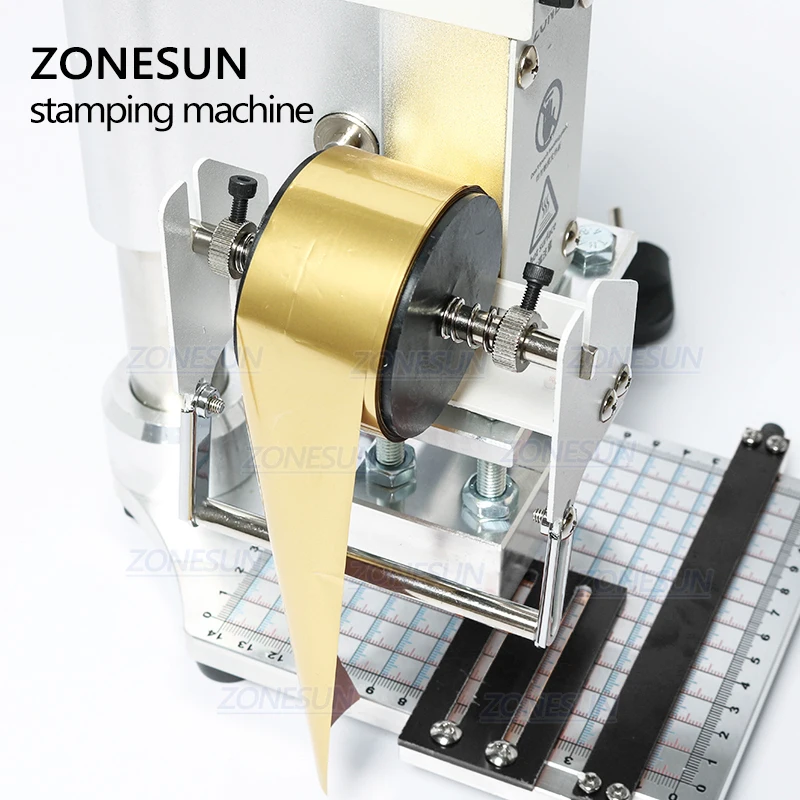 ZONESUN 5x10 см ручная машина для горячего тиснения профессиональная фольгой самосвал