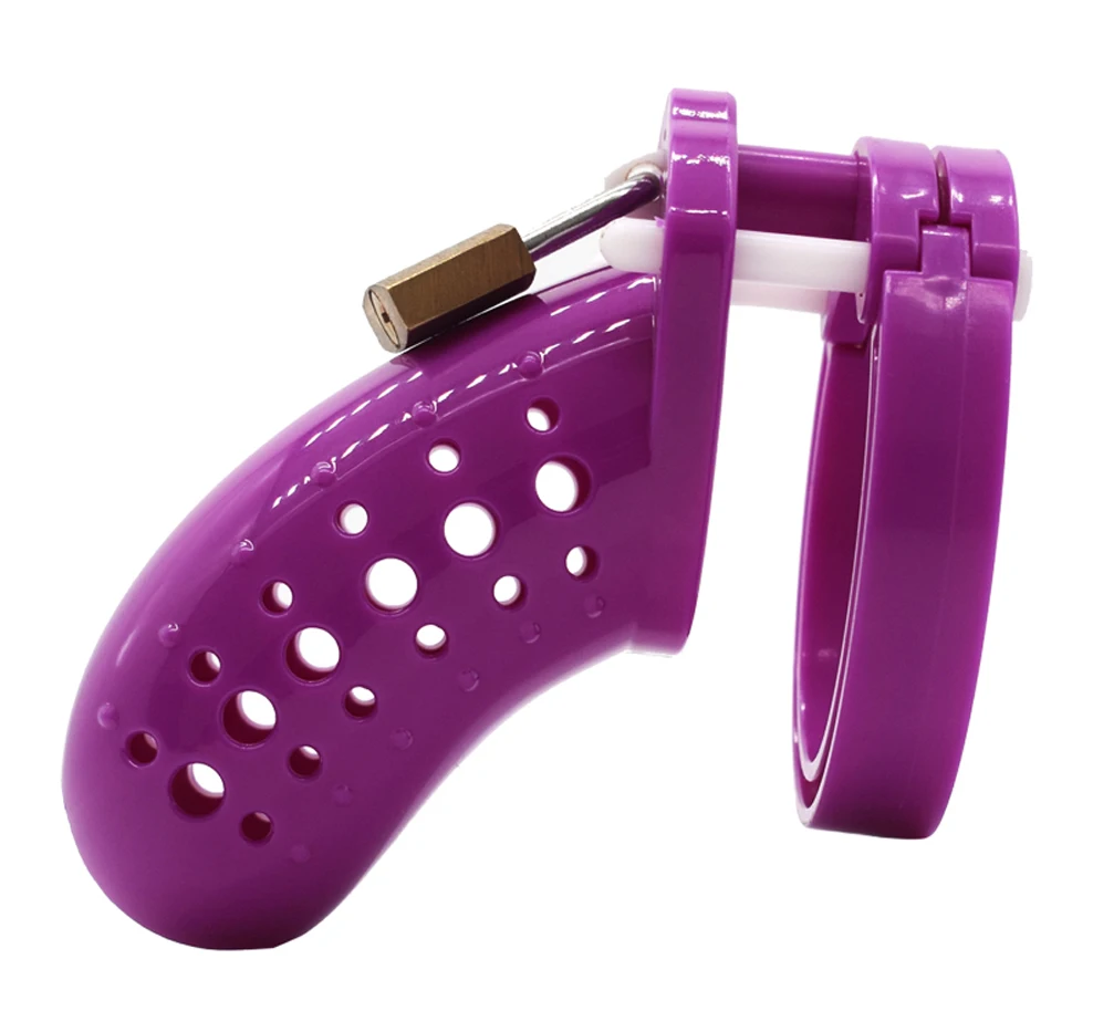 Пористая клетка для пениса с кольцами 5 размеров пластиковое мужское устройство