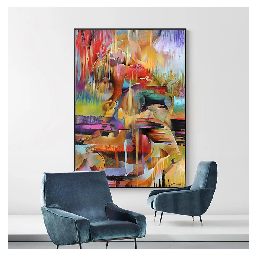 Женский плакат настенные картины Современное украшение для дома спальни без