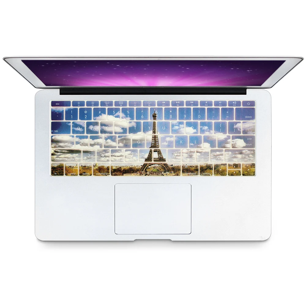 Чехол HRH силиконовый для клавиатуры стильная защита Macbook New Pro 13 A1708 (без сенсорной