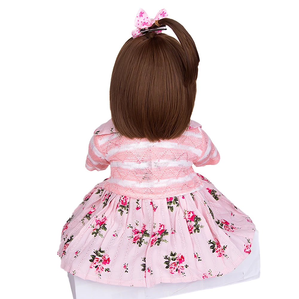 KEIUMI Новое поступление 18 дюймов реалистичные Reborn Baby Doll мягкий силиконовый 46 см как