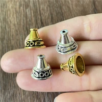 alloy 14mm bead cap spacer beads diy tibetan silver gold beaded bracelet necklace gasket connector making accessories