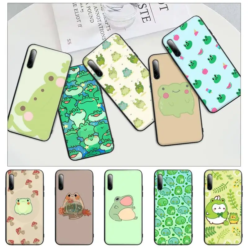 

Cartoon Frog Phone Case For Huawei Y6 Y7 Y9 Prime 2019 Y9s Mate 10 20 40 Pro Lite Nova 5t Silicone Cover