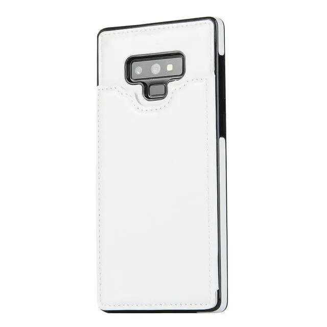 Роскошный кожаный чехол для samsung S9Plus чехол S10Plus Note9 чехол для Note 9 Galaxy S10 S9 S8 Etui для samsung Note 10 Plus чехол S10E - Цвет: Белый