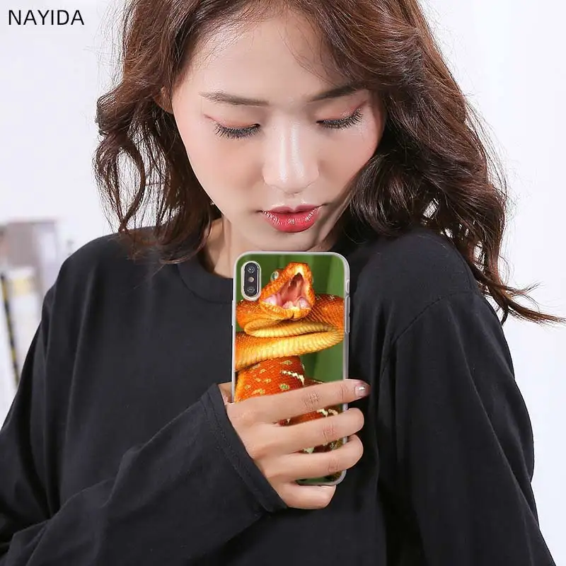 Мягкие силиконовые чехлы с бамбуковыми змеями синего цвета для Huawei P50 P40 P30 P20 Lite Pro