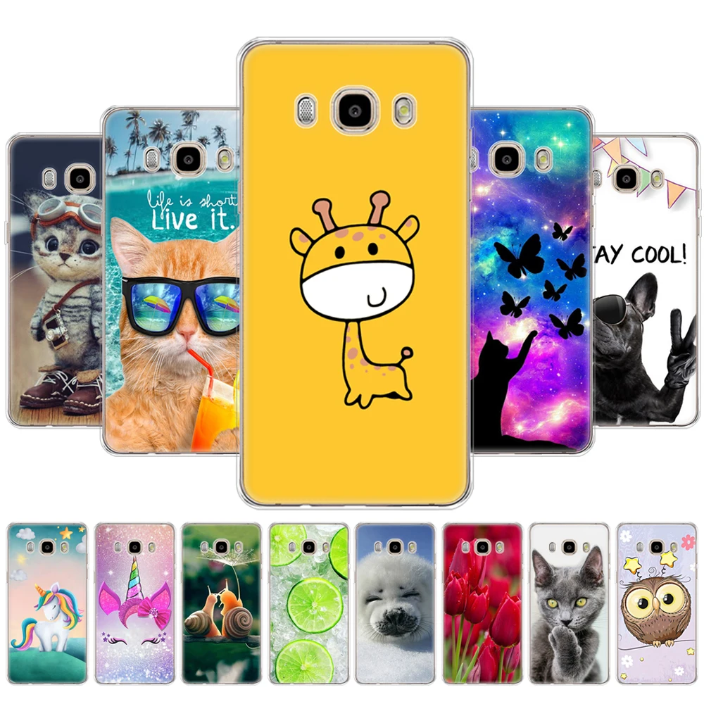 Soft TPU silicon Case FOR Samsung Galaxy J7 2016 Case J710 J710F Cover FOR Samsung J7 2016 Case shell